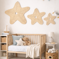 Rotan wanddecoratie ster